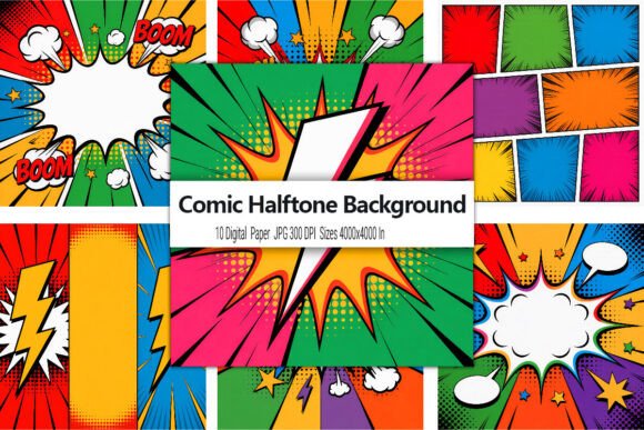Comic Halftone Background: The Texture That Elevates Your Design