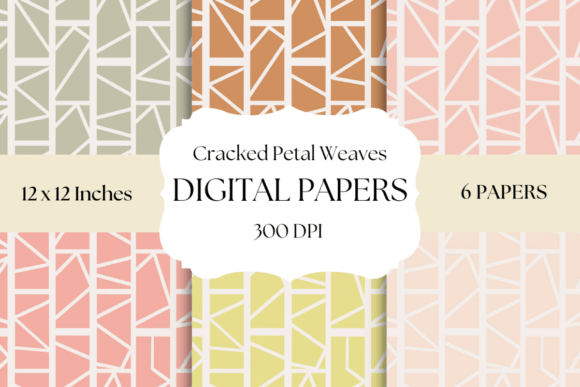 Cracker Petal Weaves: A Modern Textured Digital Paper Collection