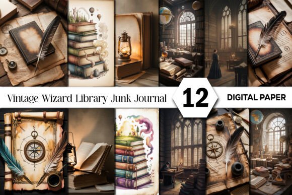 Crafting Enchantment: The Vintage Wizard Library Junk Journal