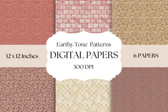 Earthy Tone Patterns Digital Papers: Grounding Your Design Work