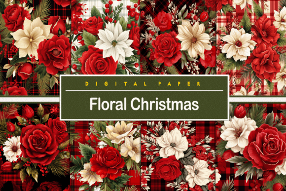 Elevate Holiday Projects with a Floral Christmas Pattern