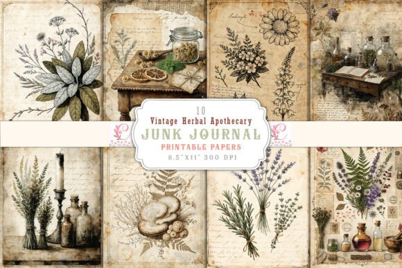 Herbal Apothecary Junk Journal: Your Digital Botanical Toolkit