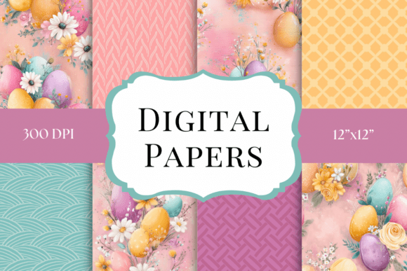 Springtime Charm: Using Easter Pastel Digital Papers in Your Projects