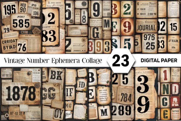 Unlocking Creativity with Vintage Number Ephemera Junk Journal