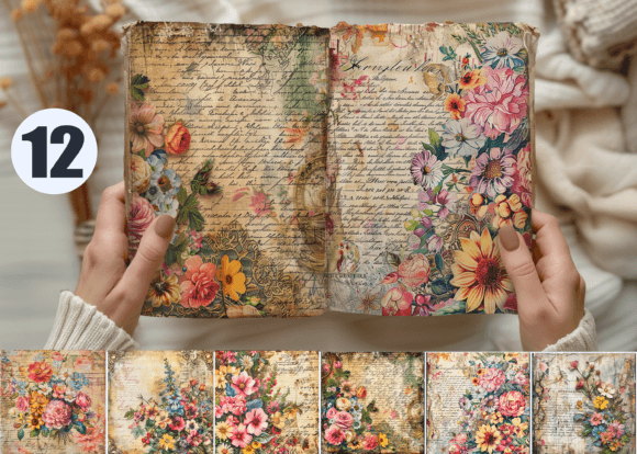 Vintage Love Letter Junk Journal Page: Elegance Redefined