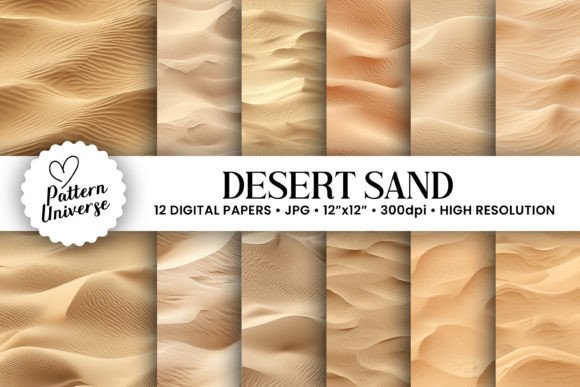 Warm Your Designs with Desert Sand Background Digital Papers