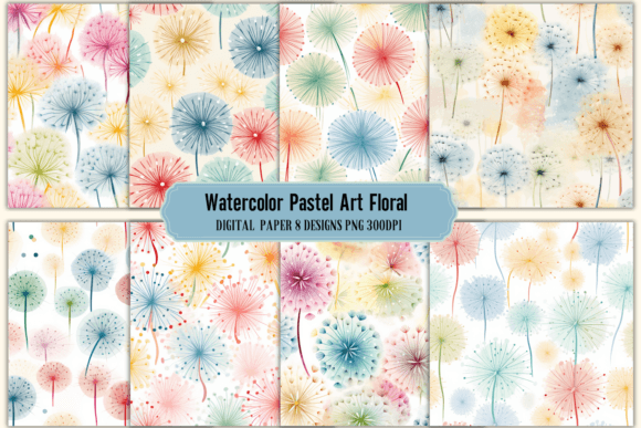 Watercolor Pastel Florals: Soft Backgrounds for Creative Projects