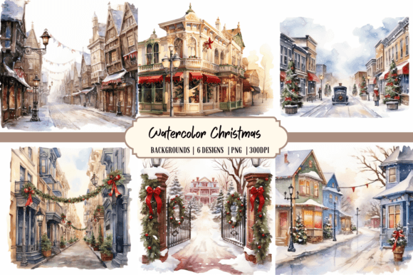 Watercolor Victorian Christmas Backgroun: A Designer's Guide to Timeless Elegance